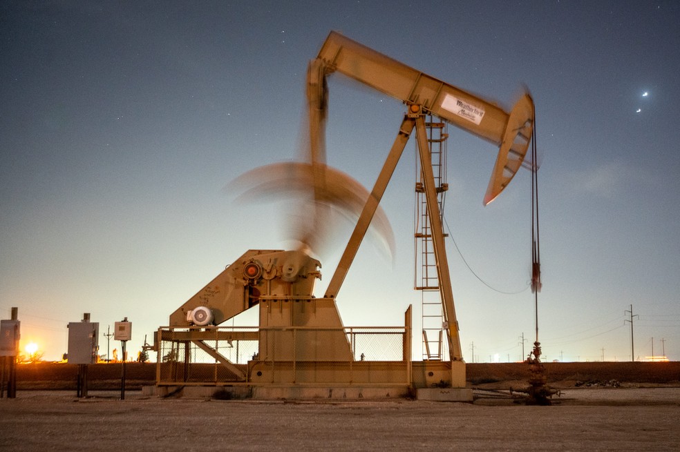 Gráfico de estoques de petróleo nos EUA