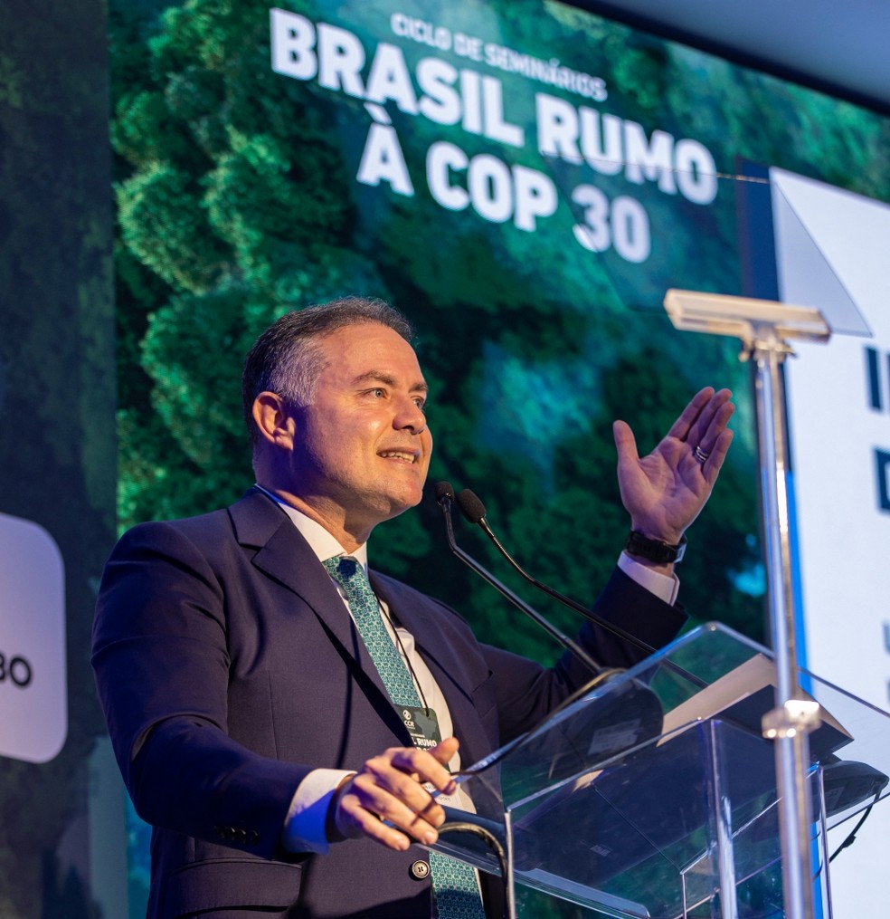 Renan Filho, Ministro dos Transportes: “A contingência é fundamental para o cumprimento das regras tributárias.  O Brasil precisa fazer esse esforço.  No Ministério dos Transportes vamos investir R$ 18 bilhões já com o contingenciamento” — Foto: Foto: Leo Orestes/Glab