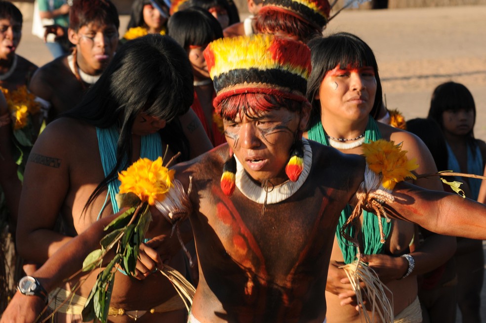 Aldeia Ipavu, do povo Kamaiura — Foto: Claudio Belli/Valor