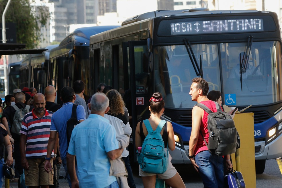 São Paulo bus — Photo: Fernando Frazão/Agência Brasil