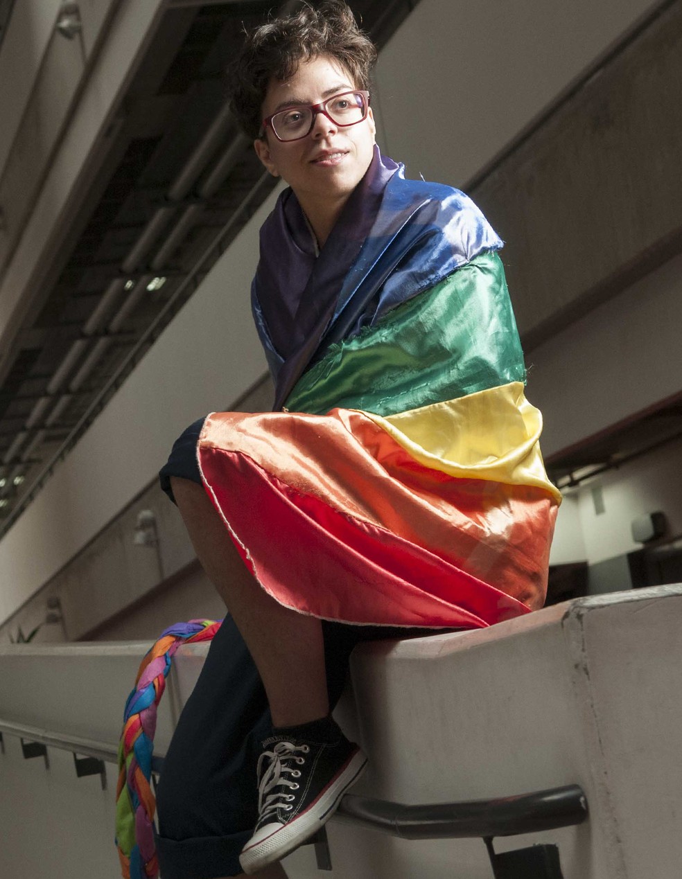 Mycaell Veloso, aluno da UFABC: “Pessoas trans não se sentem [nas universidades] no direito de estar onde estão” — Foto: Silvia Zamboni/Valor
