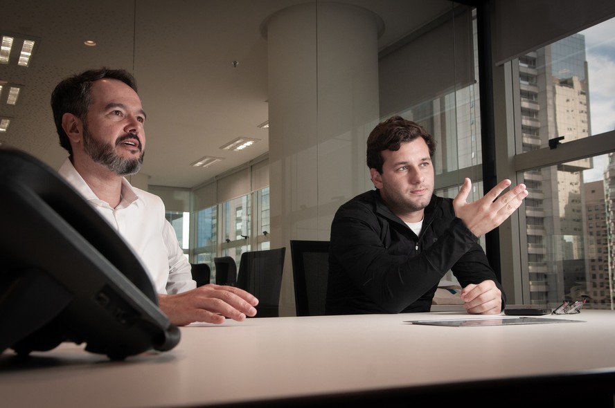 Da esquerda para a direita: Leopoldo Veras, socio fundador da Omini e Fernando Domingues, socio e ceo da Omini