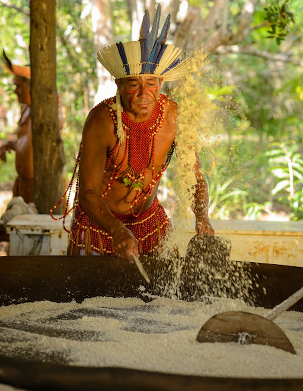 Aldeia Tibá, do povo indígena Pataxó, oferece vivências em datas específicas; distribuído pelo sul e extremo sul da Bahia — Foto: Nivea Dias/Divulgação