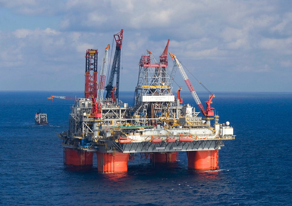 Plataforma de petróleo da BP no Golfo do México — Foto: Divulgação/BP