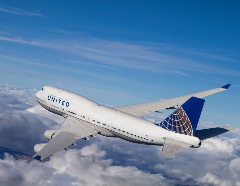 Aeronave da United Airlines — Foto: Divulgação/UA