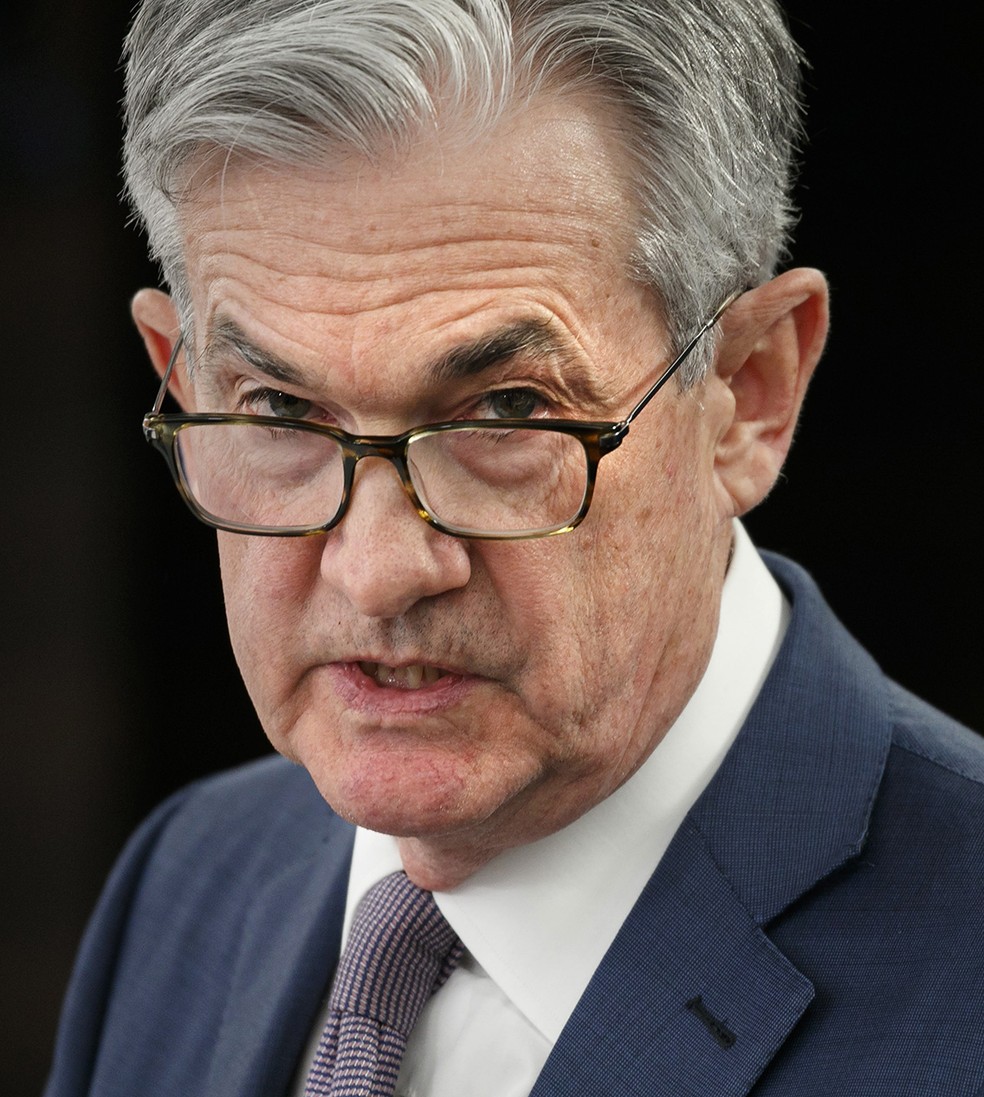 Jerome Powell, do Fed, que estima dívida corporativa total em US$ 6,5 bi — Foto: Jacquelyn Martin/ AP