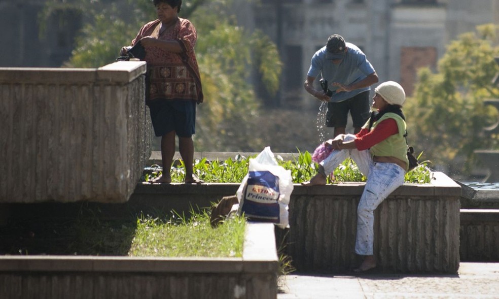 Pessoas em situação de rua em São Paulo — Foto: Arquivo/Agência Brasil