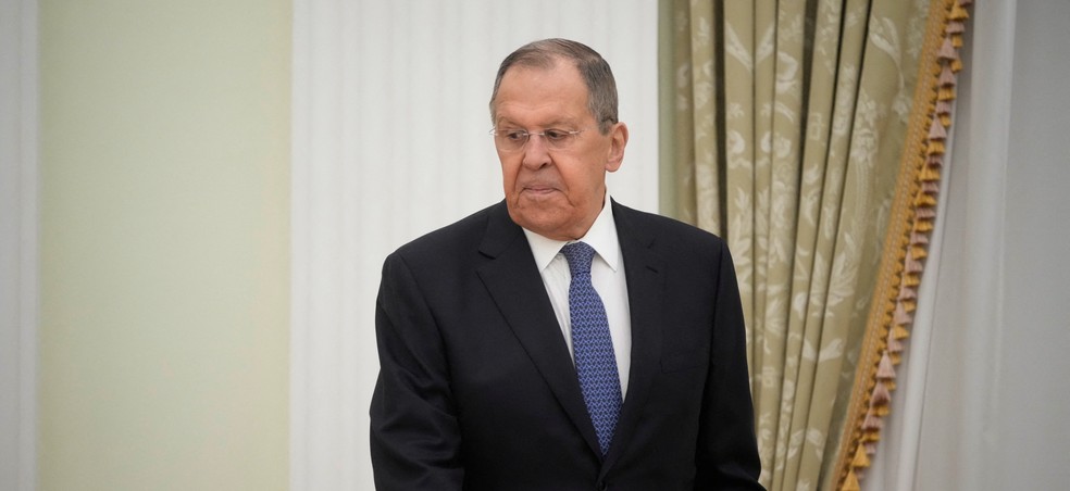 O ministro das Relações Exteriores da Rússia, Sergey Lavrov — Foto: Pavel Bednyakov/Pool via REUTERS