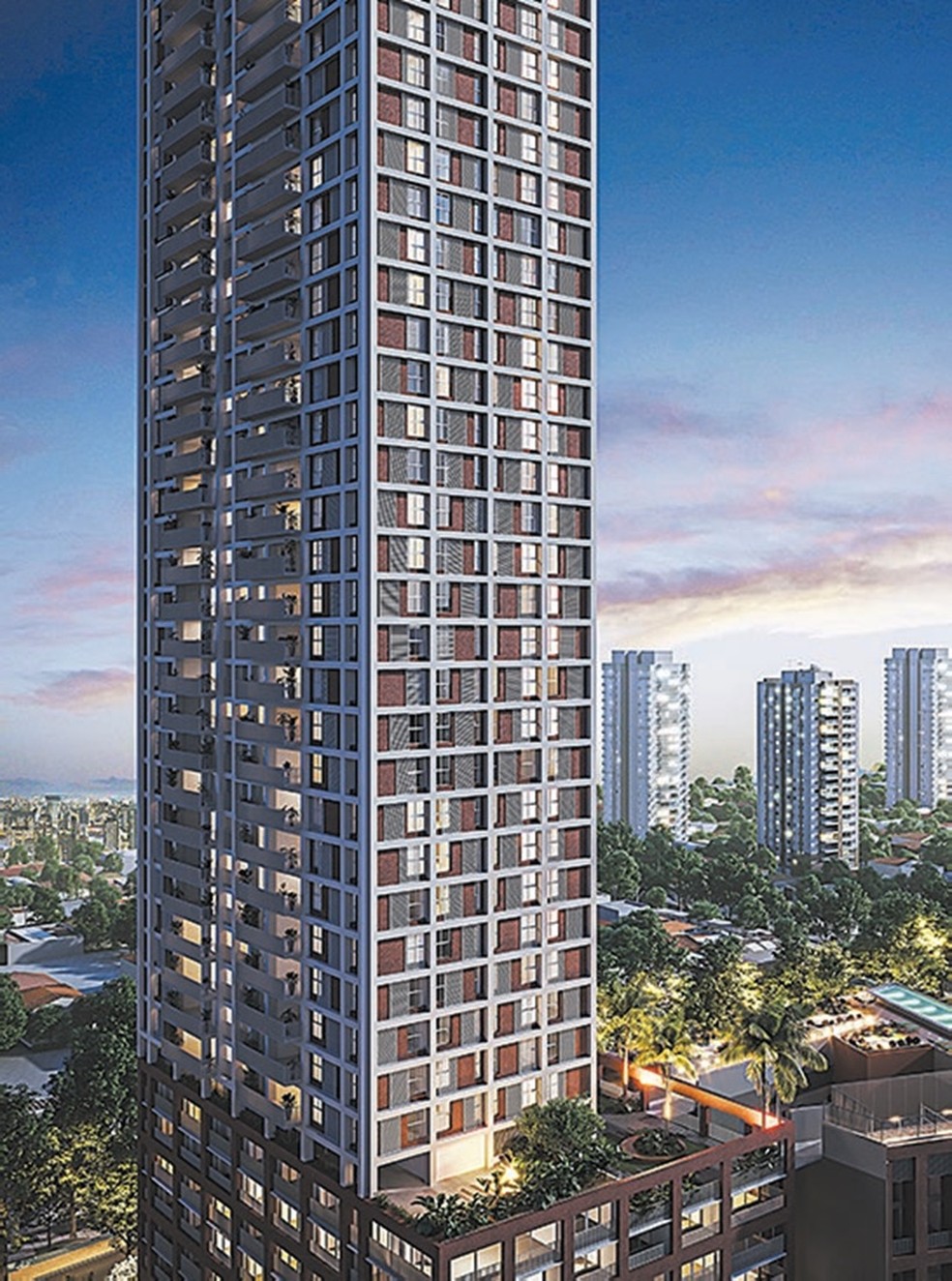 Perto da Avenida Faria Lima, centro financeiro de São Paulo, empreendimento The Club traz o lazer de resort para perto do trabalho — Foto: META INCORPORADORA/DIVULGAÇÃO
