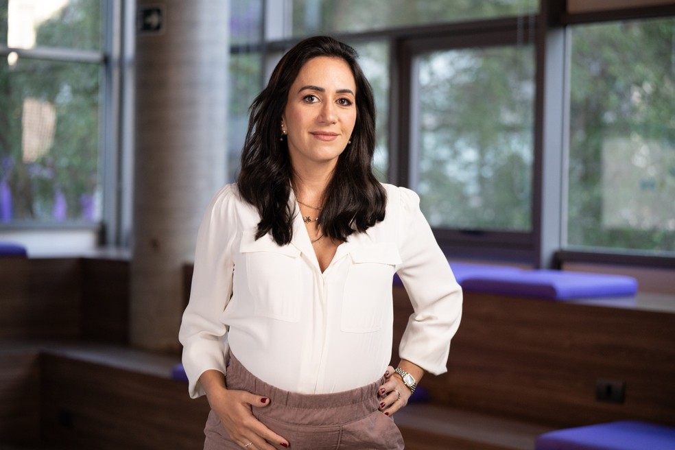 Cristina Junqueira em evento do Nubank