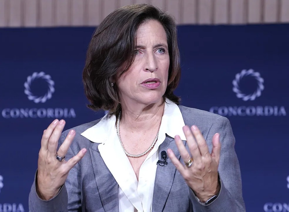 O alerta da subsecretária-geral da ONU para comunicação global, Melissa Fleming — Foto: Divulgação