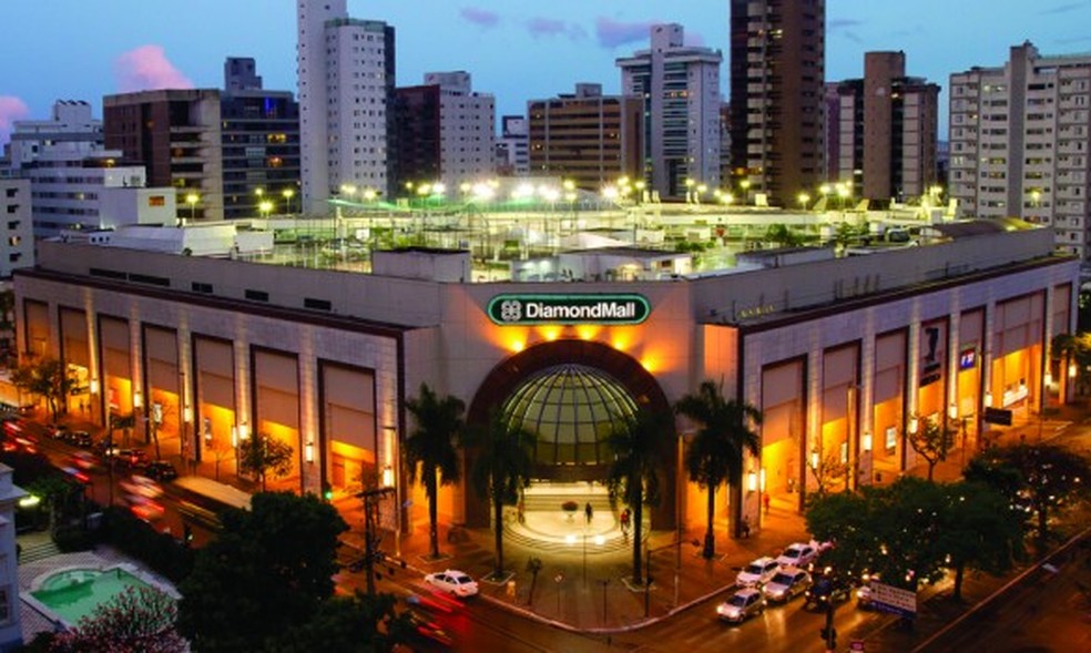 Fachada do shopping DiamondMall, em Belo Horizonte — Foto: Divulgação