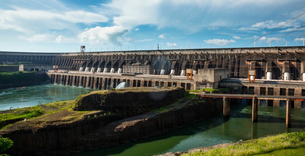 Usina hidrelétrica Itaipu Binacional  — Foto: Rafael Kondlatsch/Itaipu Binacional