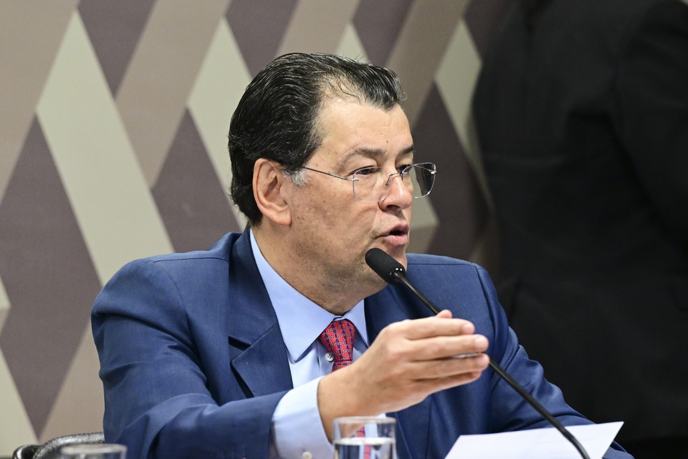 Senador Eduardo Braga (MDB-AM), relator da Medida Provisória 1.304/2025 que estabelece novas regras para o setor elétrico  — Foto: Geraldo Magela/Agência Senado