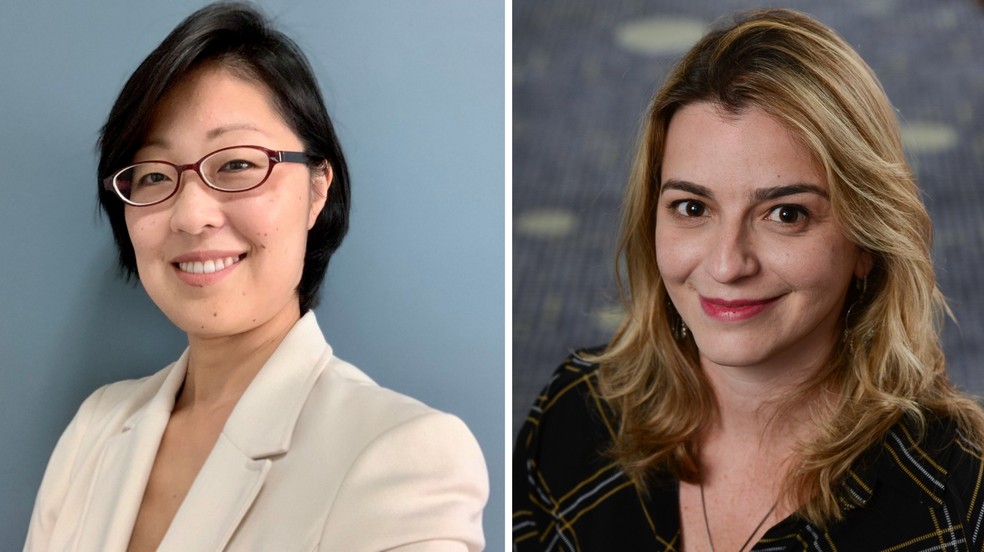 Cláudia Akemi Umemura, diretora de Talent and Transformation, e Daniela Griecco, diretora de Data and Analytics da NTT DATA — Foto: Divulgação