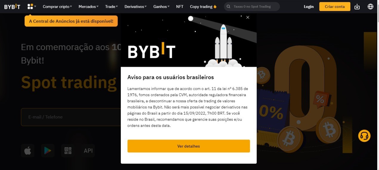 Bybit pede aval do BC para operar como corretora de criptoativos e investe R$ 30 mi no Brasil