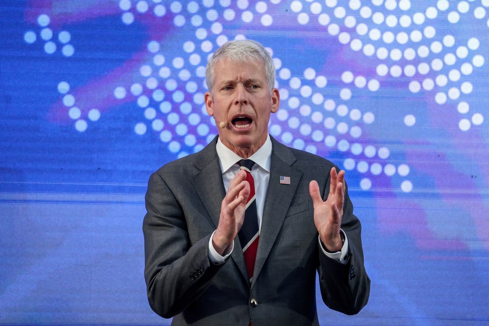 Chris Wright, secretário de Energia dos EUA — Foto: REUTERS/Louisa Gouliamaki/Arquivo