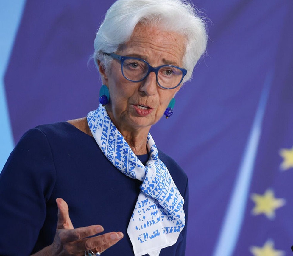 Christine Lagarde, presidente do Banco Central Europeu (BCE), em Washington.