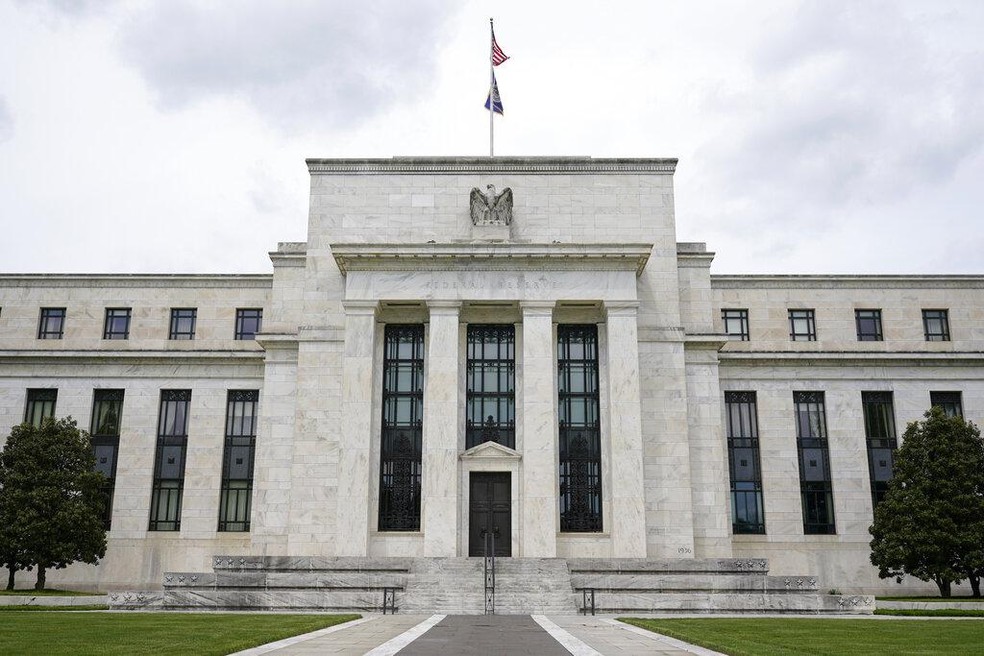 Prédio do Federal Reserve em Washington; Fed — Foto: Patrick Semansky/AP