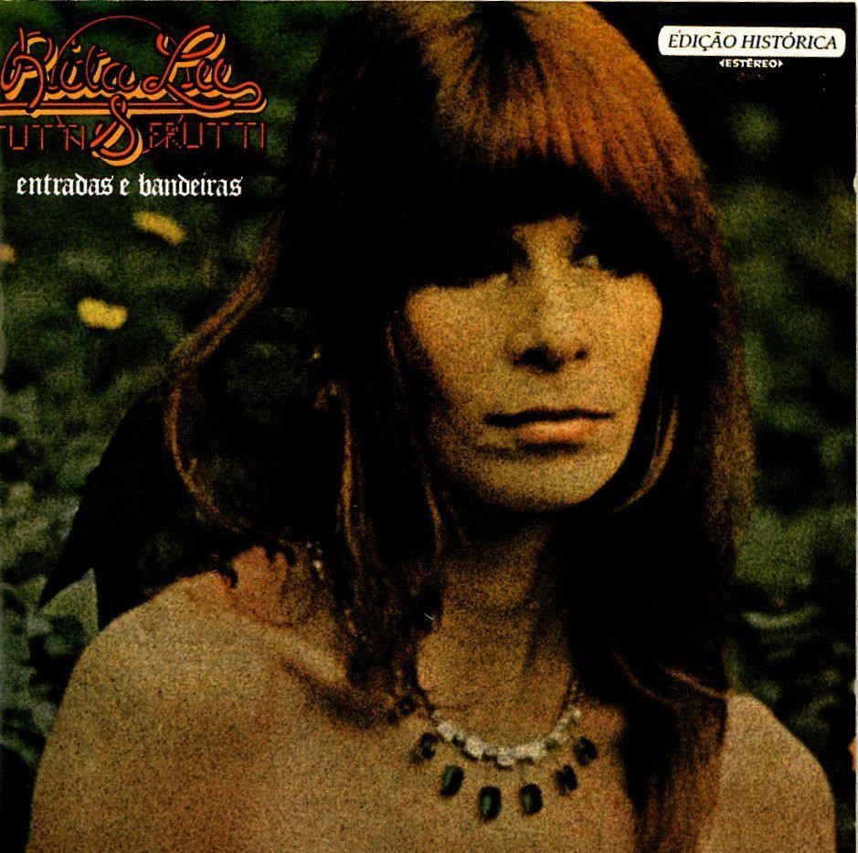 Rita Lee estampa a capa do disco "Entradas e Bandeiras" de 1976 — Foto: Divulgação