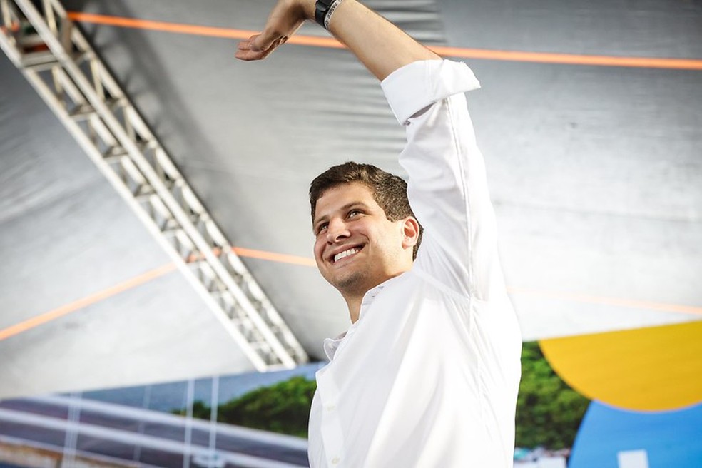 João Campos, prefeito reeleito do Recife — Foto: Rodolfo Loepert/PCR