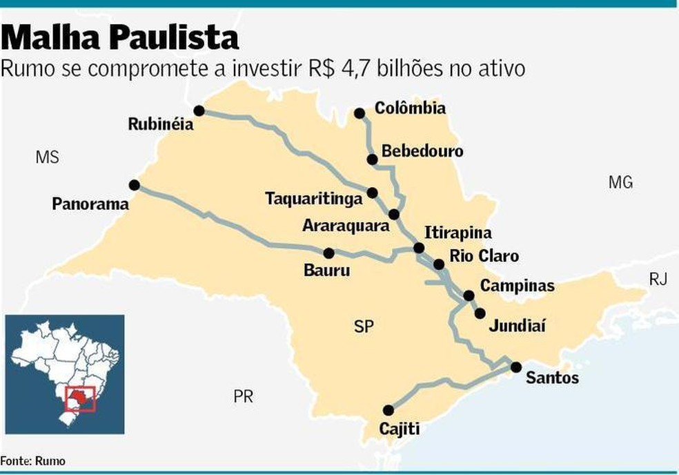 ANTT dá mais 30 anos para ferrovia da Rumo em SP; TCU tem de dar aval ...