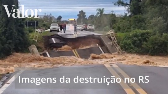 Veja imagens da destruição provocada pelas chuvas no Rio Grande do Sul
