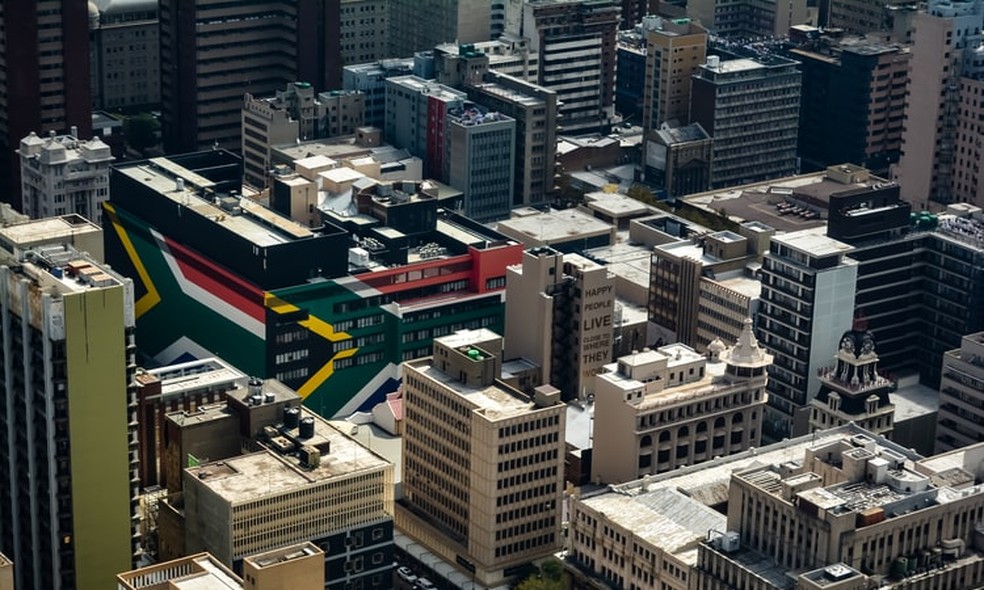 Centro de Johanesburgo, África do Sul  — Foto: Jacques Nel/Unsplash