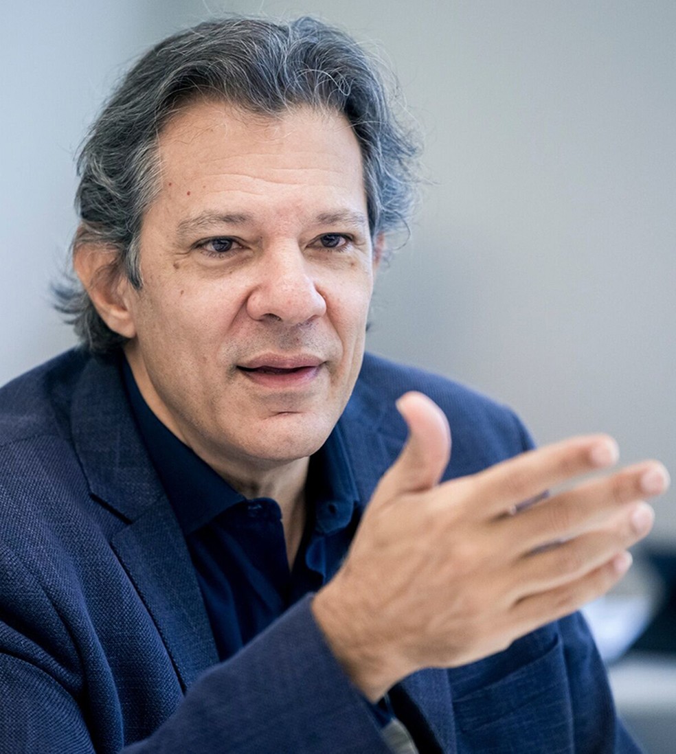 Fernando Haddad: encontro com Arthur Lira e Rodrigo Pacheco sobre proposta — Foto: Tuane Fernandes/Bloomberg