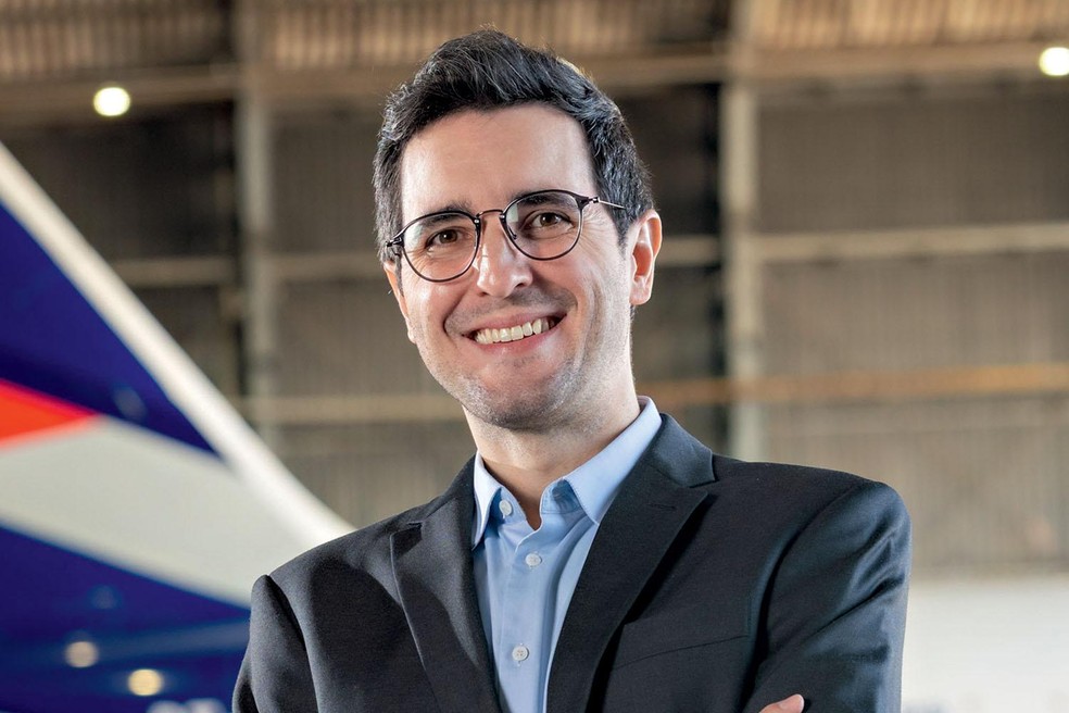 Meneguette, da Latam Cargo: plataforma para autogestão e acompanhamento de envios — Foto: Gladstone Campos/Divulgação