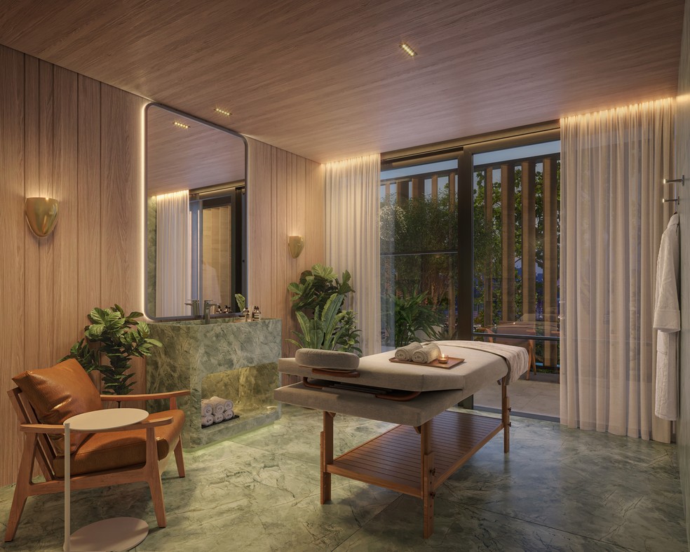 Brazilian natural stones create a unique authenticity in Autór Jardins - Photo: BENX INCORPORADORA/DIVULGAção