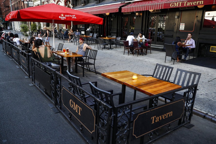 o restaurante GMT Tavern, em Nova York