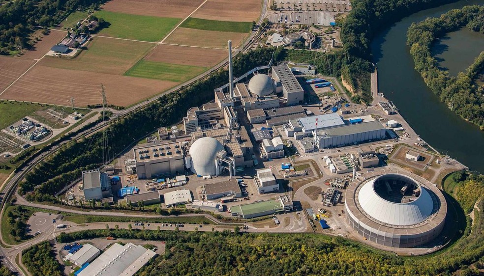 Usina nuclear de Neckarwestheim, na Alemanha — Foto: Reprodução/EnBW