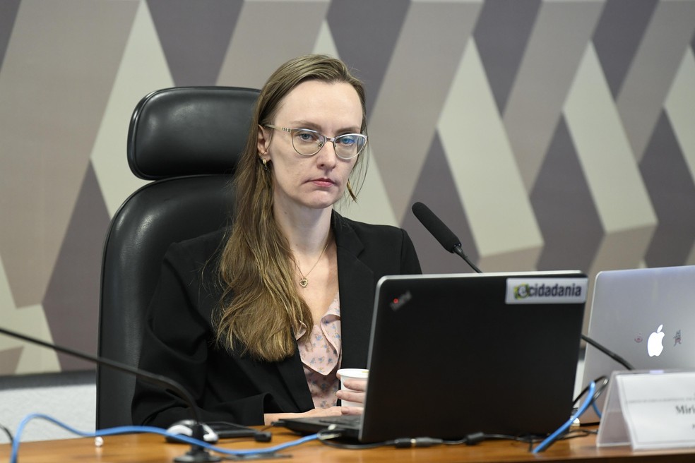 Miriam Wimmer, diretora da ANPD — Foto: Roque de Sá/Agência Senado