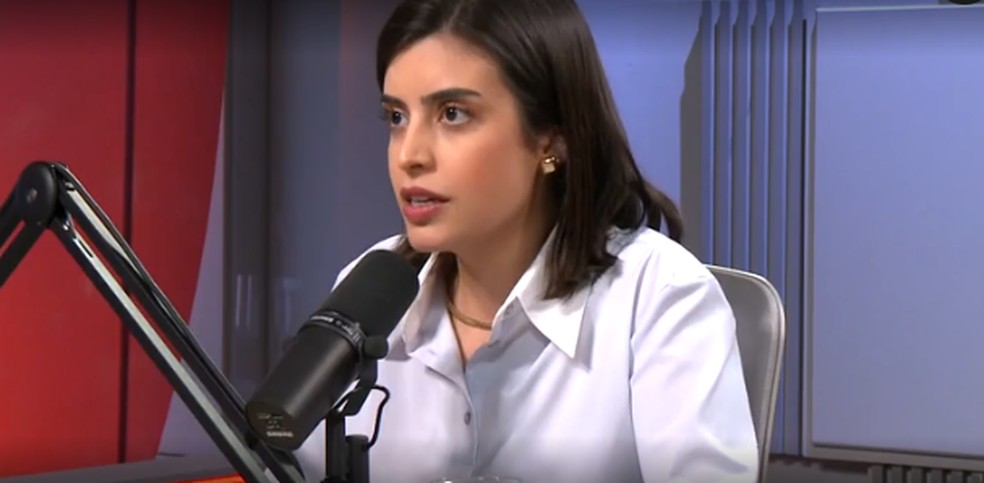 Deputada Tabata Amaral, candidata do PSB à Prefeitura de São Paulo — Foto: Reprodução/g1