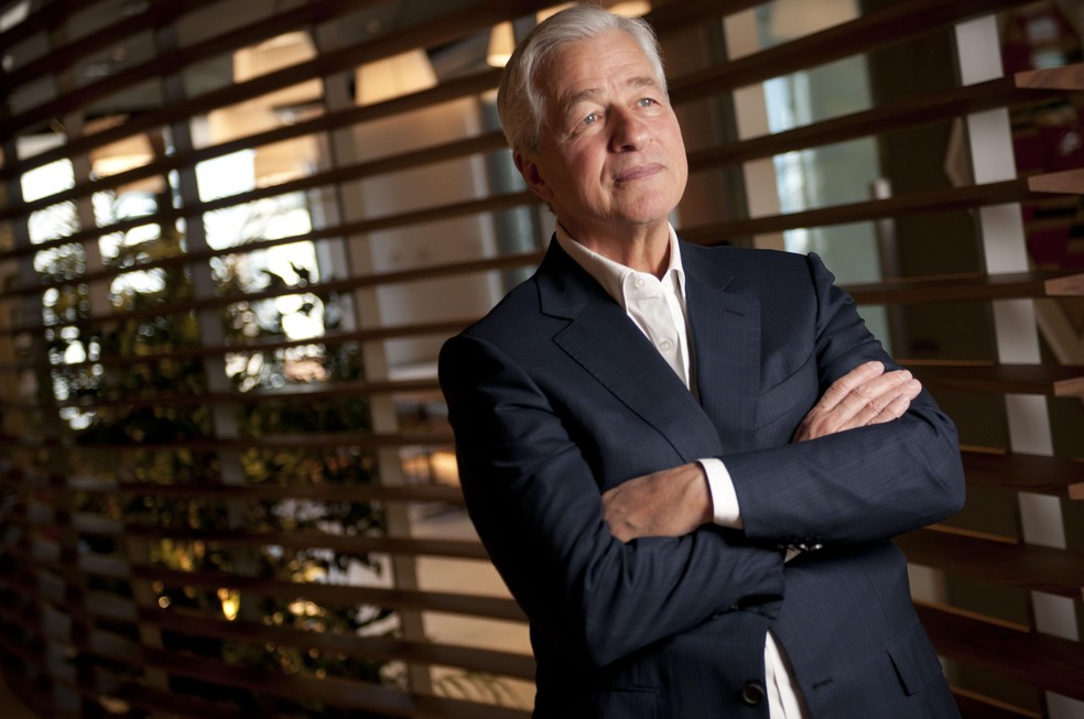 Jamie Dimon, CEO do J.P. Morgan, em evento.