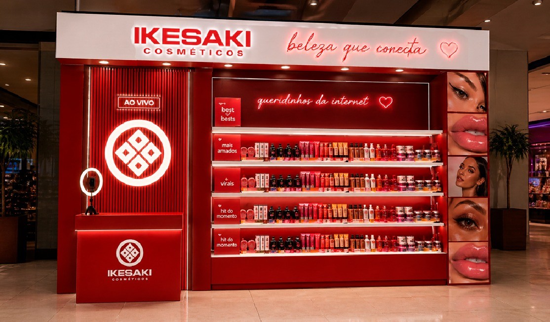 Ikesaki lança 1° hub live commerce de beleza em loja física