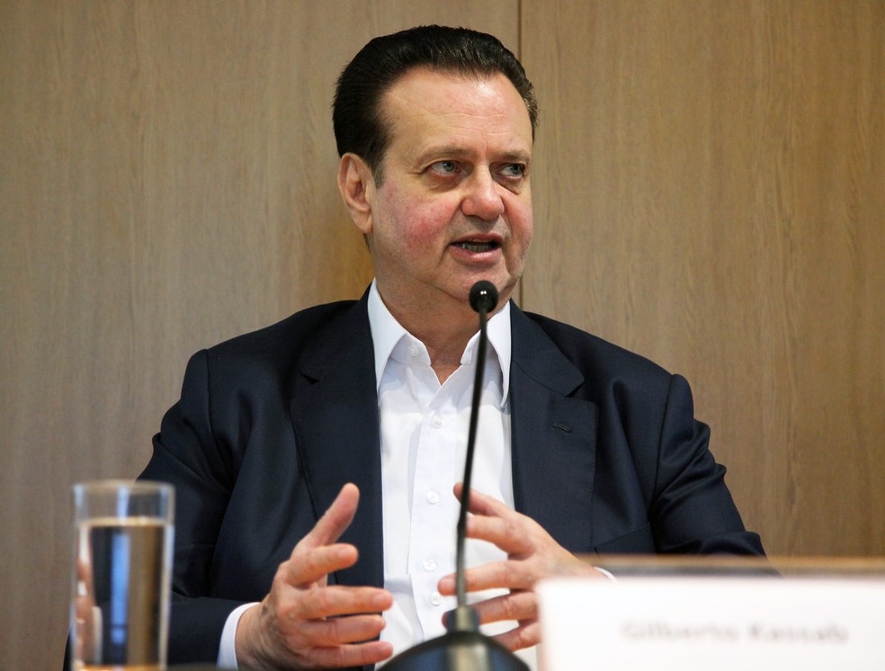 Gilberto Kassab, presidente do PSD e secretário de Governo, na gestão Tarcísio de Freitas — Foto: Vinicius Doti/Fundação FHC