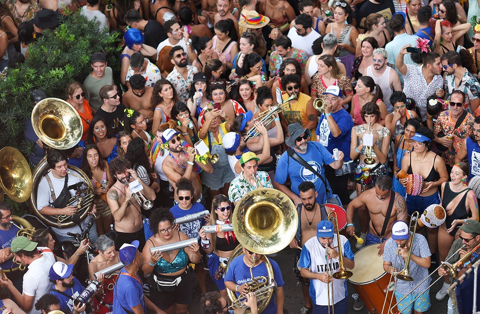 Prefeitura de São Paulo estima 14 milhões de pessoas no Carnaval de rua da cidade, com participação de 800 blocos — Foto: Danilo Verpa/Folhapress