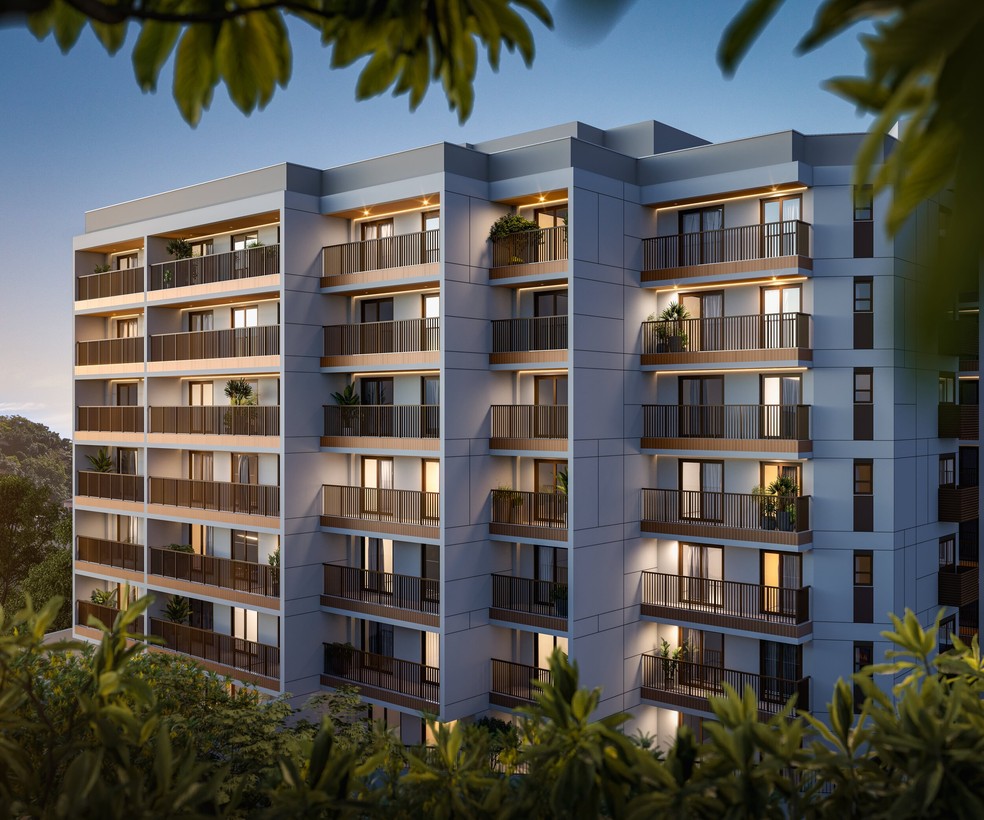 O Gaví terá unidades menores, de estúdios a três quartos, em um bairro conhecido por seus prédios antigos e plantas generosas. O diferencial está nos serviços — Foto: PERFORMANCE/DIVULGAÇÃO