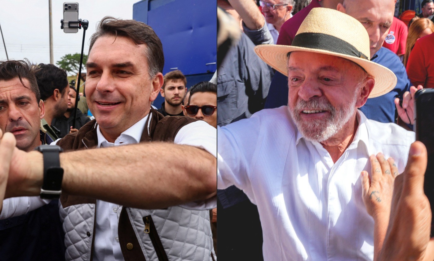 Datafolha: Flávio Bolsonaro tem 47% e Lula, 45% das intenções de voto