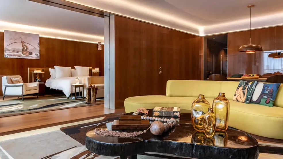 Premier Suite do Rosewood Hotel em São Paulo, que está entre os melhores hotéis do mundo segundo a premiação The World's 50 Best Hotels — Foto: Reprodução