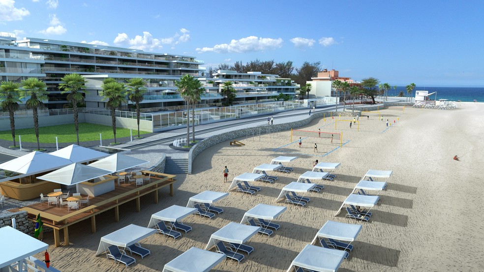Com vista para as praias do Recreio e Pontal, On The Ocean teve 40% das unidades vendidas para estrangeiros e 20% para clientes fora do Rio — Foto: START INVESTIMENTOS/DIVULGAÇÃO