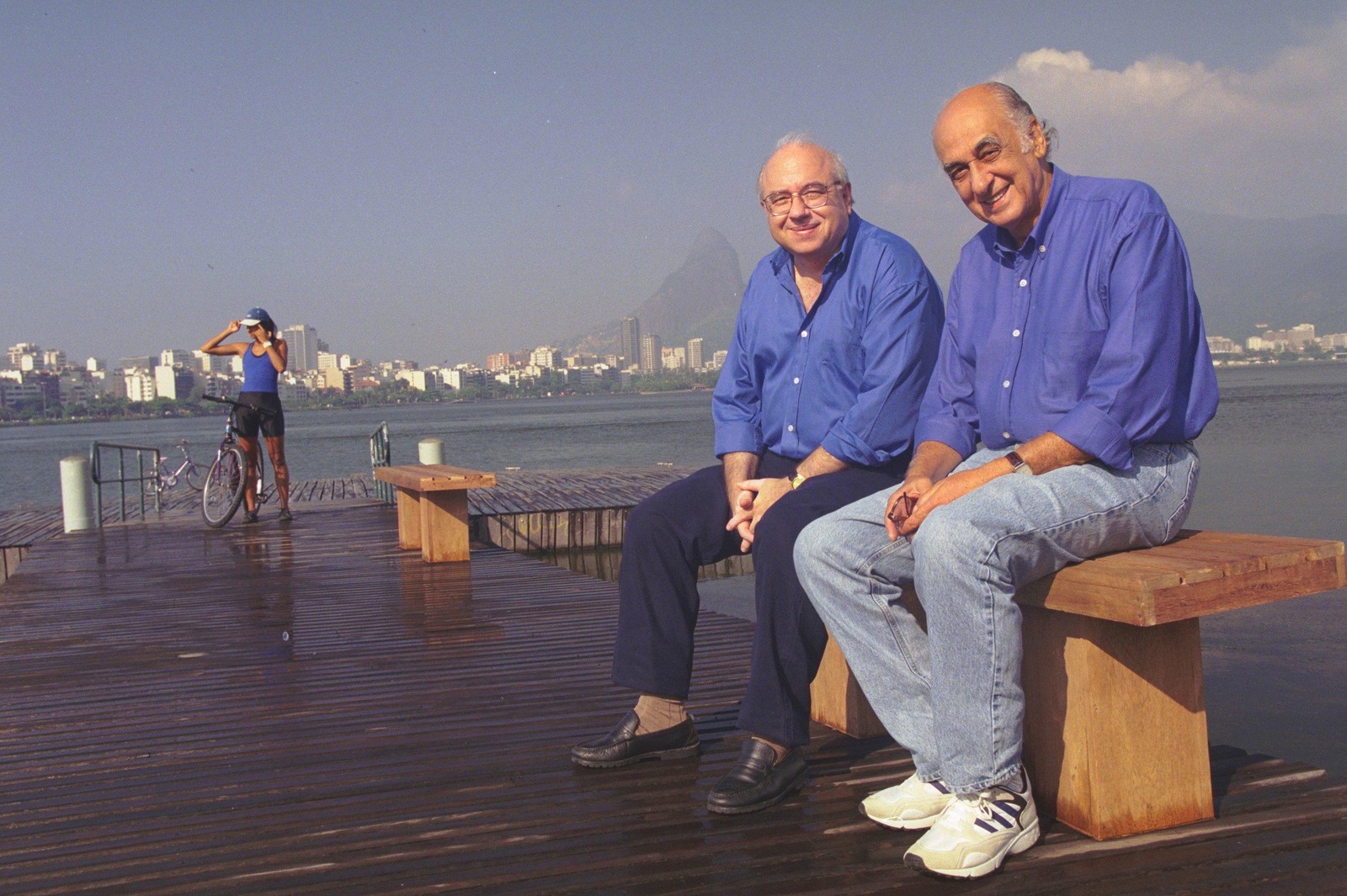  Luis Fernando Verissimo e Zuenir Ventura — Foto: Marizilda Cruppe/Agência O Globo