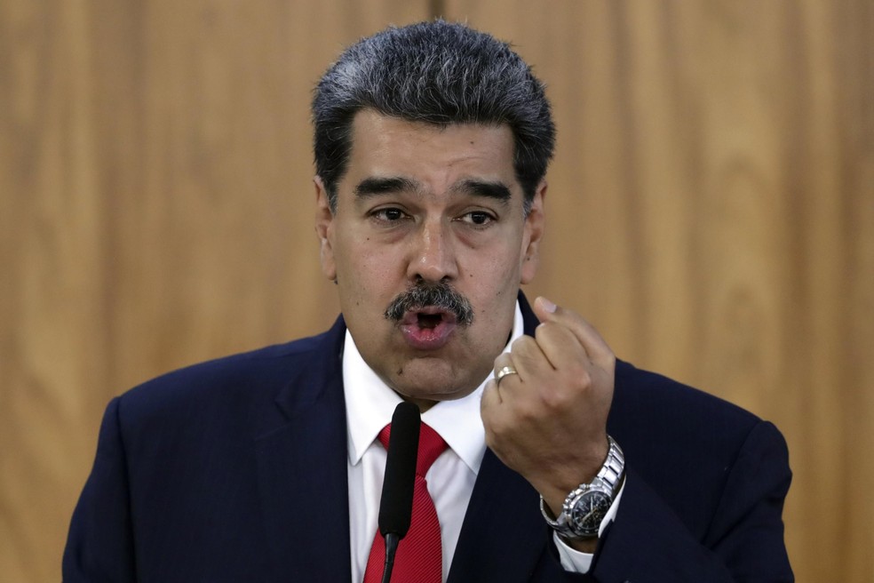 Nicolas Maduro — Foto: Gustavo Moreno/AP