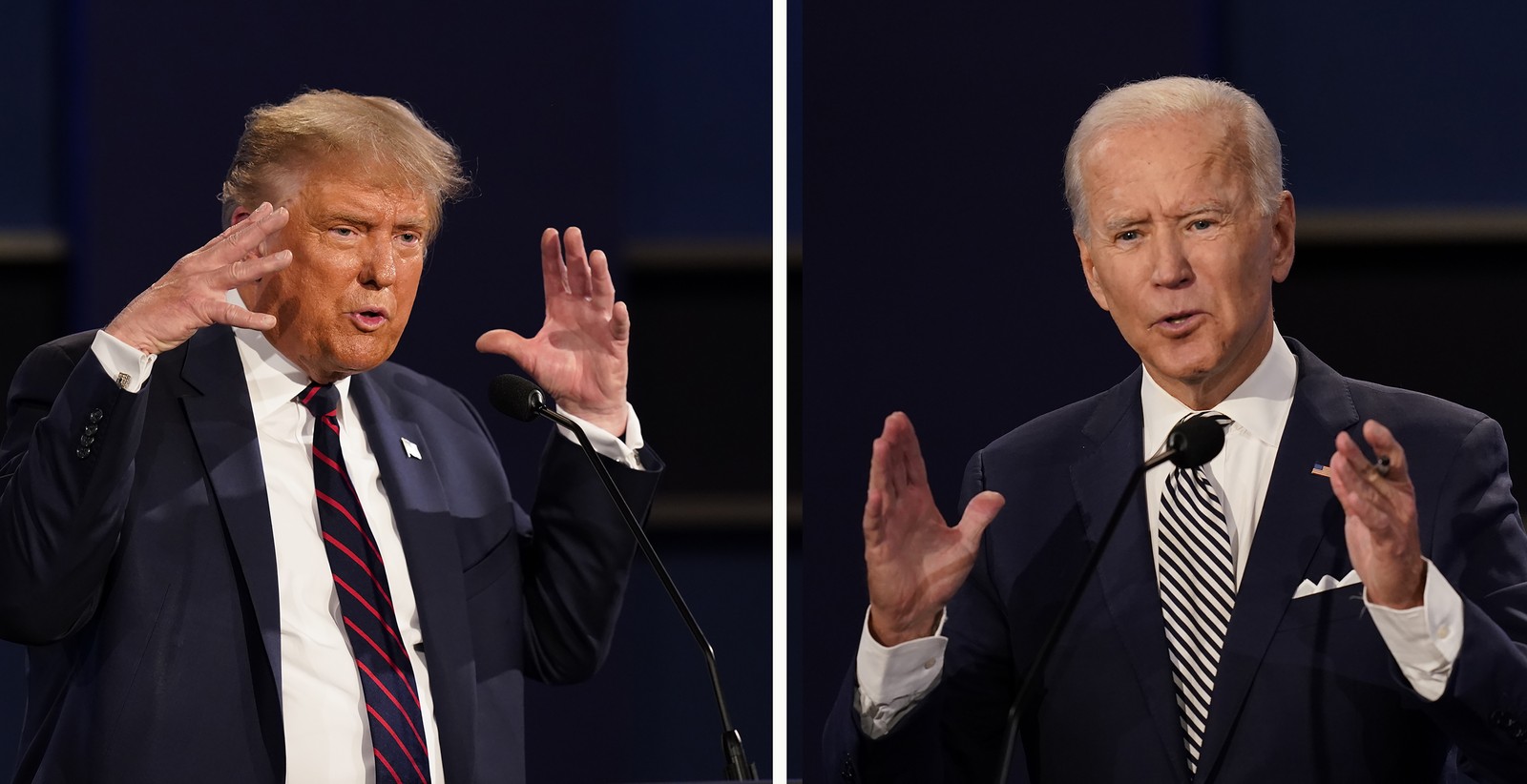 Conduta agressiva de Trump contra Biden no primeiro debate presidencial foi considerada repulsiva por muitos americanos