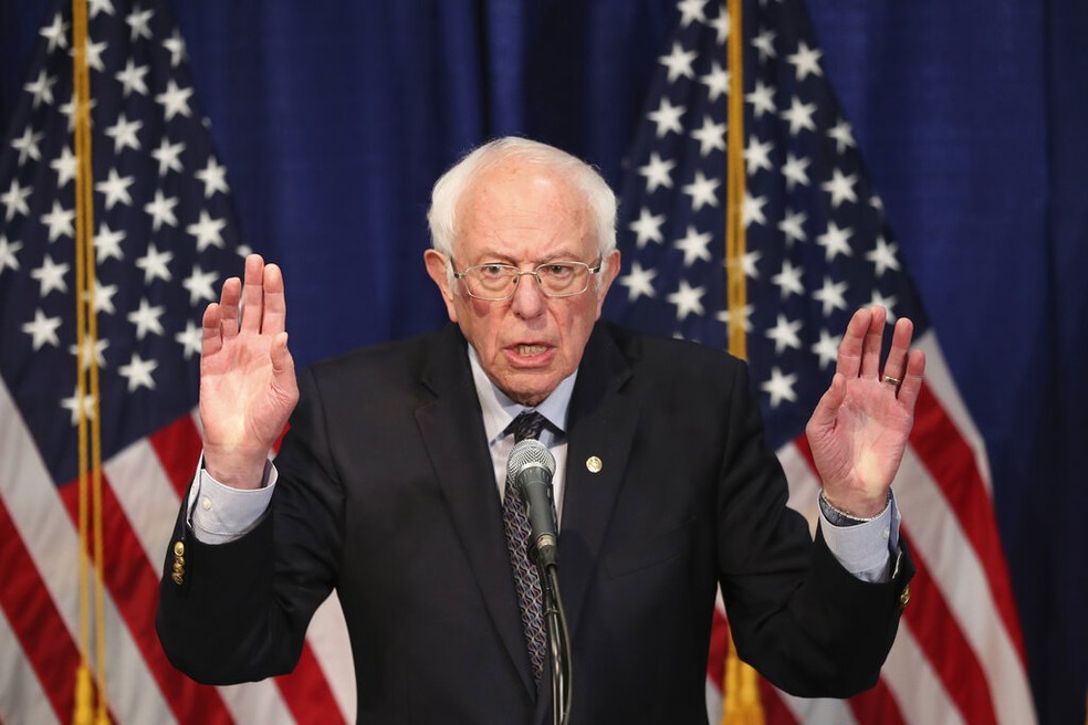 Bernie Sanders, senador pelo Partido Democrata — Foto: Charles Krupa/AP