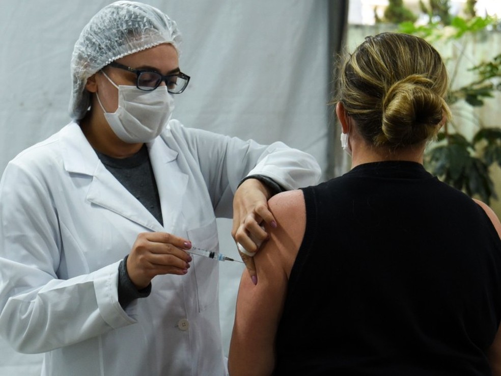 Vacinação na cidade de São Paulo — Foto: Edson Hatakeyama/Ascom/SMS