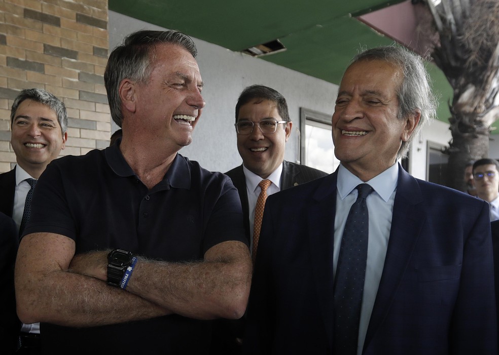 Jair Bolsonaro e Valdemar Costa Neto em encontro no STF