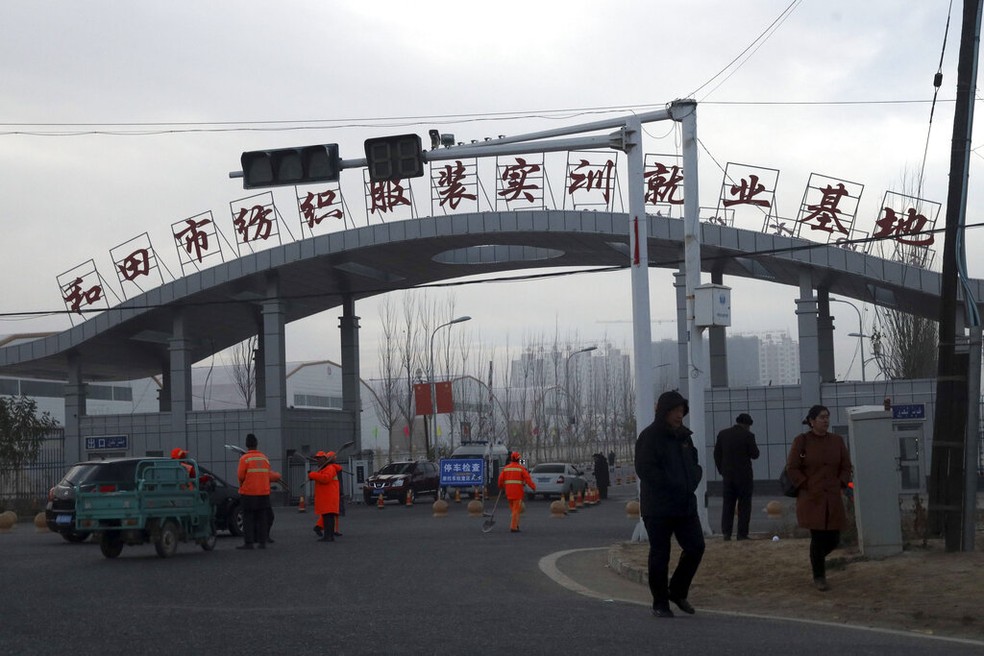RIsco de desaceleração mais acentuada na China — Foto: Ng Han Guan/AP